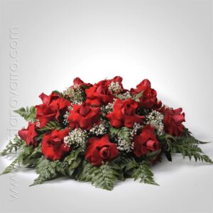 Cojín Redondo De Rosas
