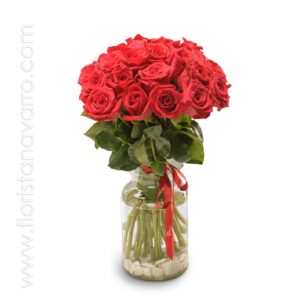 Tarro de rosas