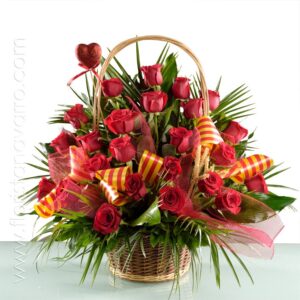 Cesta De Rosas